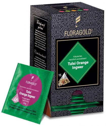Pyramidenbeutel Tulsi Orange-Ingwer