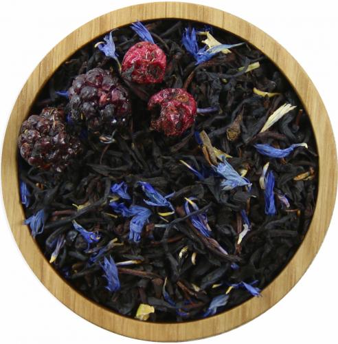 Schwarztee Brombeer - Menge: 500 g - Variante: ohne Teedose