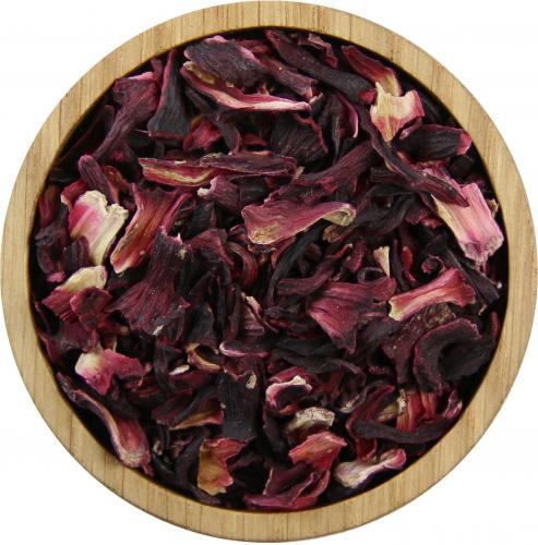 Hibiskusbl�ten (geschnitten) - Menge: 100 g - Variante: ohne Teedose