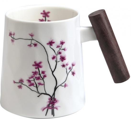 Cherry Blossom Becher mit Rosenholzgriff