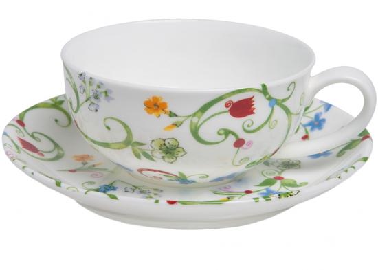 Fleurette Tasse mit Untertasse