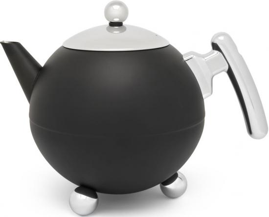 Duet Bella Ronde Teekanne - Farbe: schwarz matt - Gre: 1200 ml