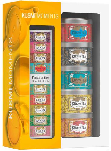 Kusmi Moments Geschenkset - 100 g Tee mit Teezange