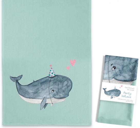 Party Whale Geschirrtuch