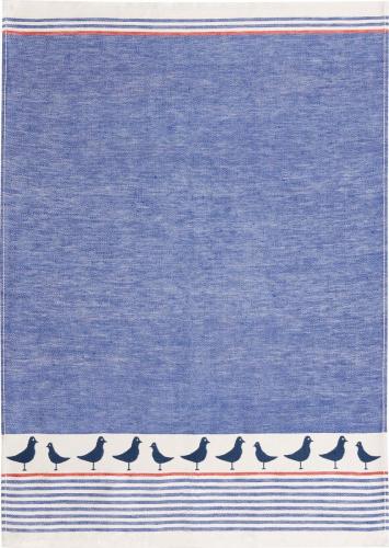 Nordseestrand Jacquard-Geschirrtuch blau