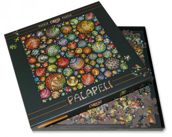 Puzzle Palapeli Kugelbunt