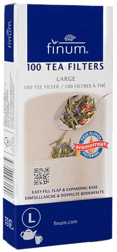 100 Tea Filters Teefilter - Größe L ungebleicht