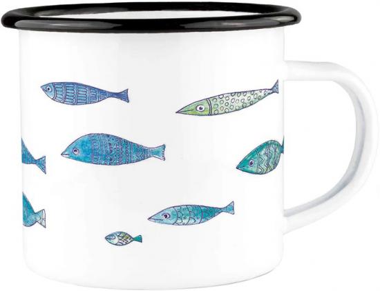 Fischschwarm Becher