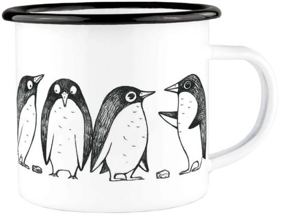 Pinguin-Lovestory Becher