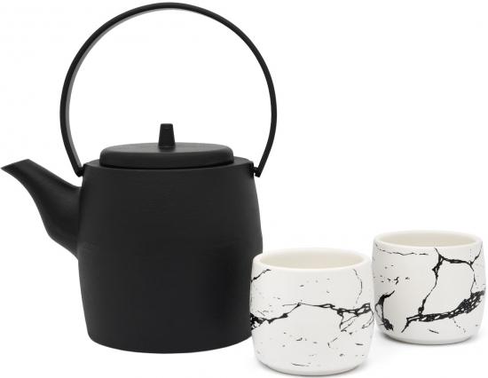 Set Kobe - Teekanne mit zwei Teebechern