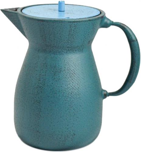 Bika Teekanne - petrol und Deckel hellblau