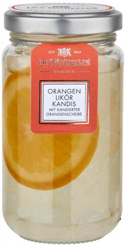 Orangenkandis mit Orangenscheibe