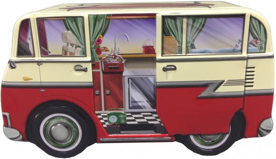 Mini Camper Van rot Teedose