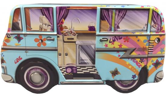 Mini Camper Van Hippy Teedose