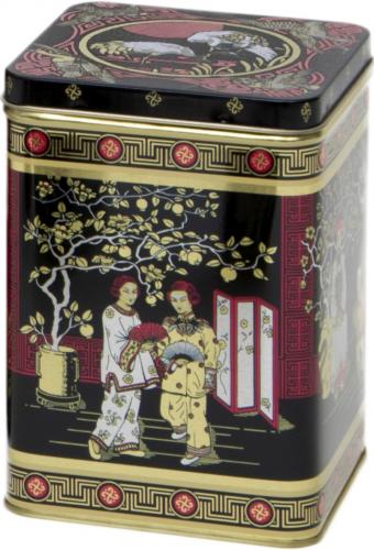 Black Jap viereckige Teedose - Größe: 500 g
