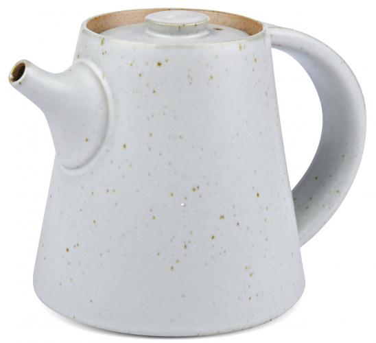 Grau melierte Teekanne