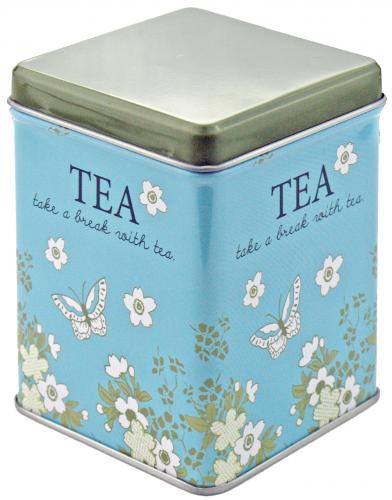 Blooming Teedose - Farbe: Blau