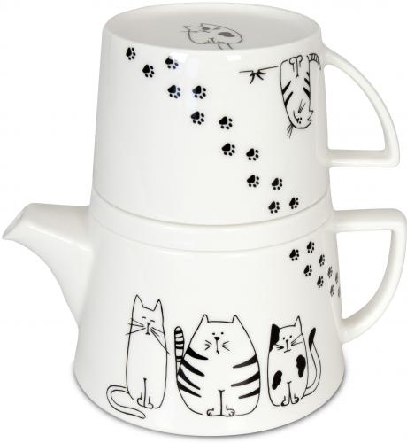 Funny Cats Tea for One