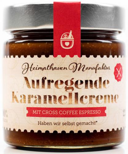 Aufregende Karamellcreme mit Cross Coffee Espresso 225 g