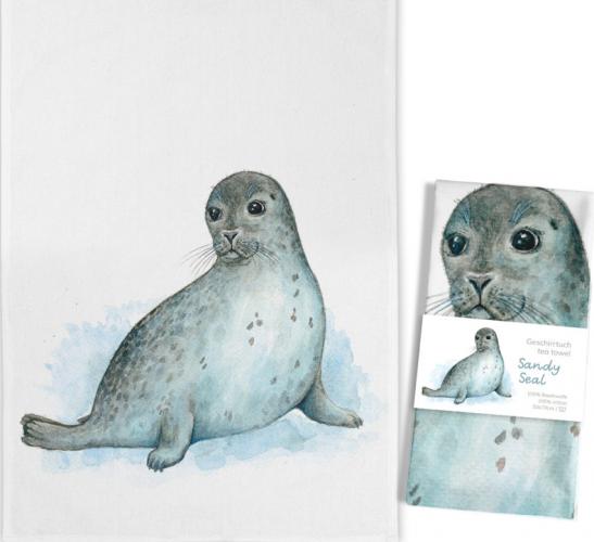 Sandy Seal Geschirrtuch
