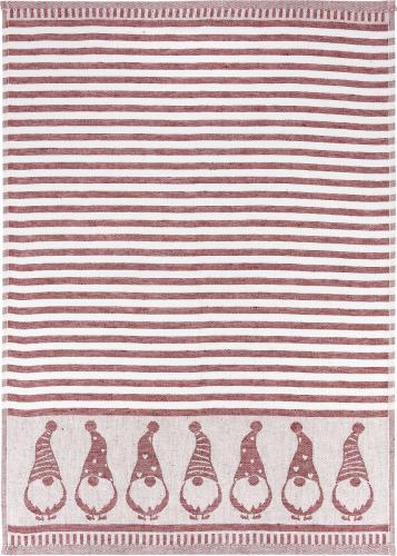 Wichtel rot Jacquard-Geschirrtuch