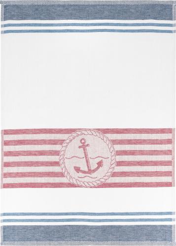 Nautic Geschirrtuch - Farbe: rot