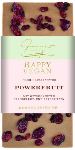 Happy vegan - Powerfruit Schokolade