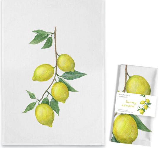 Sunny Lemons Geschirrtuch