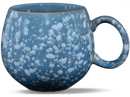 Gesprenkelter Becher blau