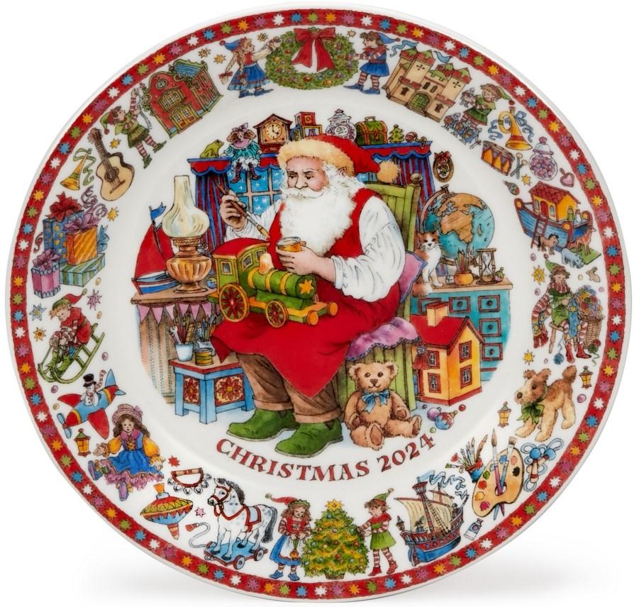 Santa plate set cheap