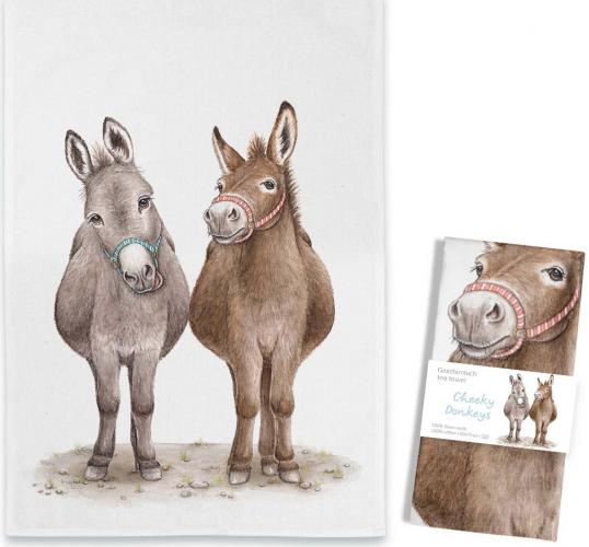 Cheeky Donkeys Geschirrtuch