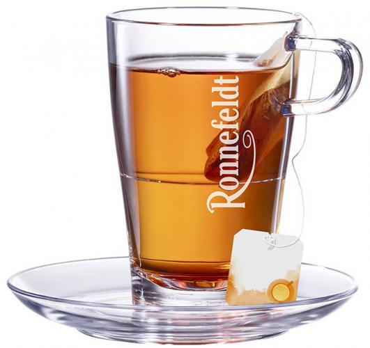 Ronnefeldt Teeglas mit Untertasse