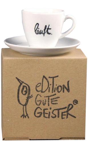 Luft Espressotasse mit Untertasse