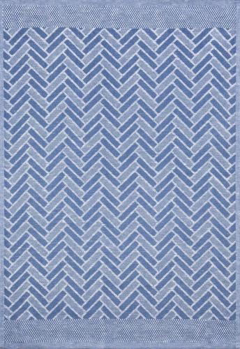 Bricks Jacquard-Geschirrtuch blau