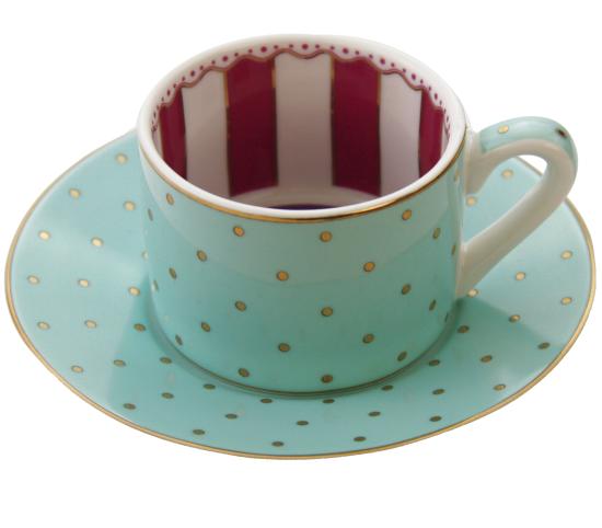Fancy Colors Espressotasse mit Untertasse mint