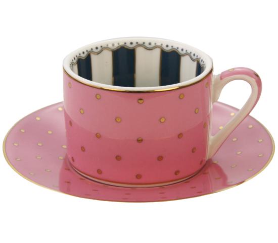 Fancy Colors Espressotasse mit Untertasse rosa