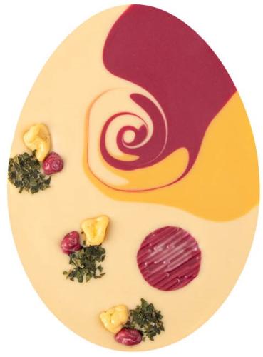 Zotter Mixing Osterei Wei� Karamell-Himbeer