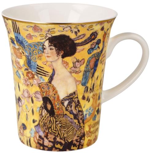 Klimt Dame mit F�cher Becher