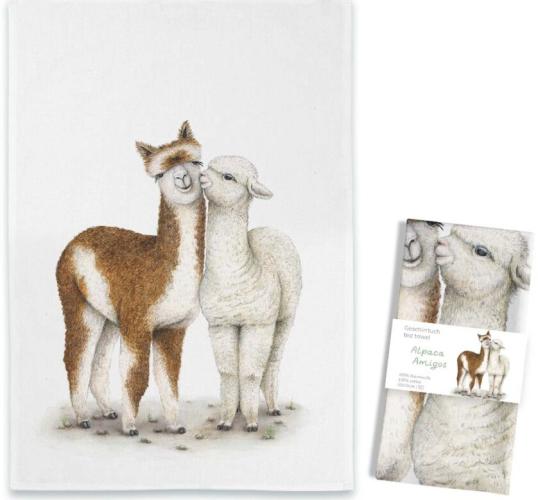 Alpaca Amigos Geschirrtuch