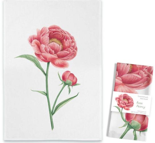 Rose Peony Geschirrtuch