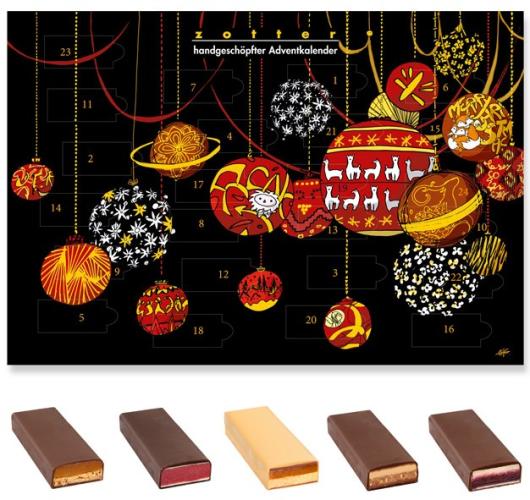 Zotter Adventskalender - handgesch�pft